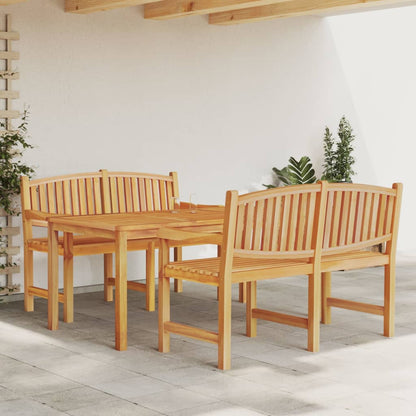 Garden Dining Set | Solid teak wood | Large | Stackable