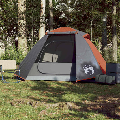 Camping Tent Dome 2-Person Orange Waterproof
