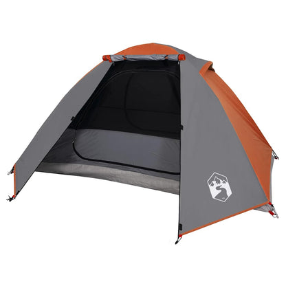 Camping Tent Dome 2-Person Orange Waterproof