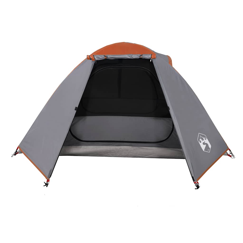 Camping Tent Dome 2-Person Orange Waterproof