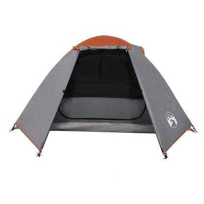 Camping Tent Dome 2-Person Orange Waterproof