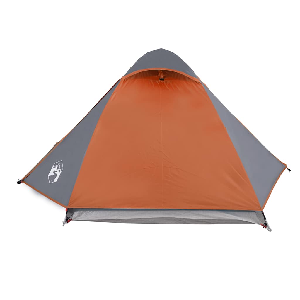 Camping Tent Dome 2-Person Orange Waterproof