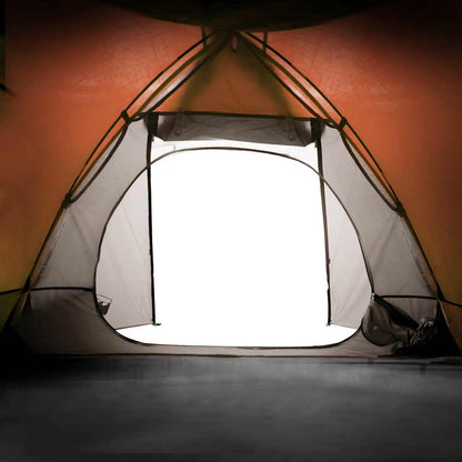 Camping Tent Dome 2-Person Orange Waterproof