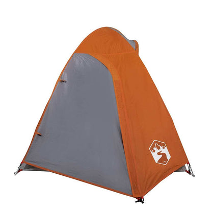 Camping Tent Dome 2-Person Orange Waterproof