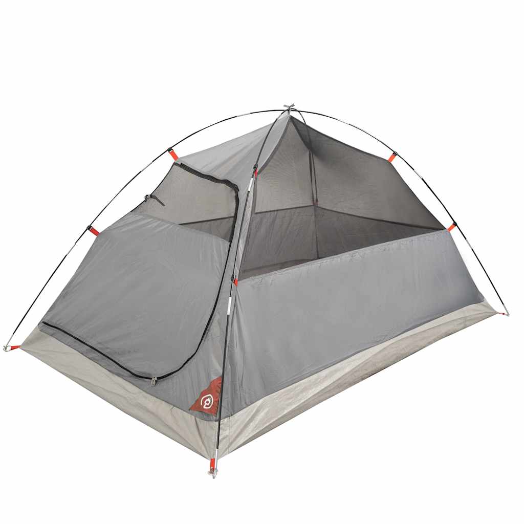 Camping Tent Dome 2-Person Orange Waterproof