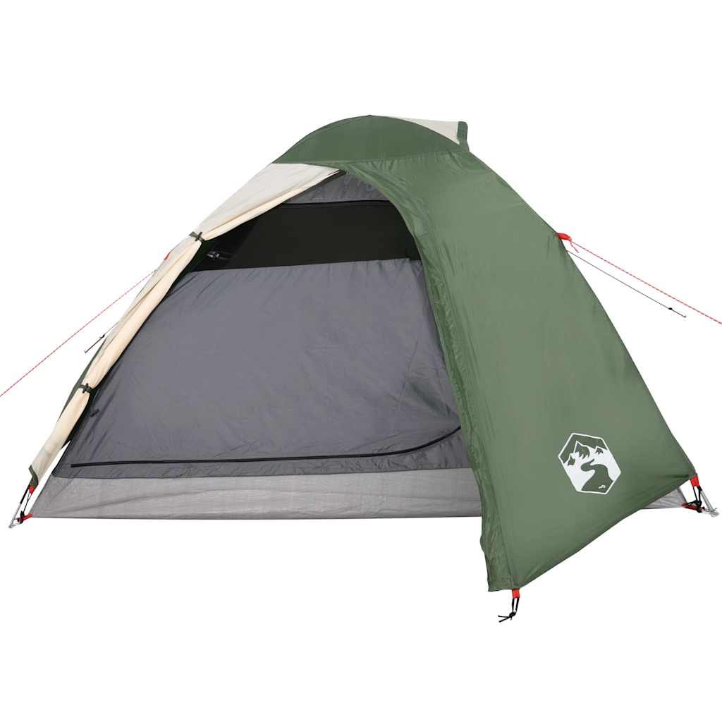 Camping Tent Dome 4-Person Green Waterproof