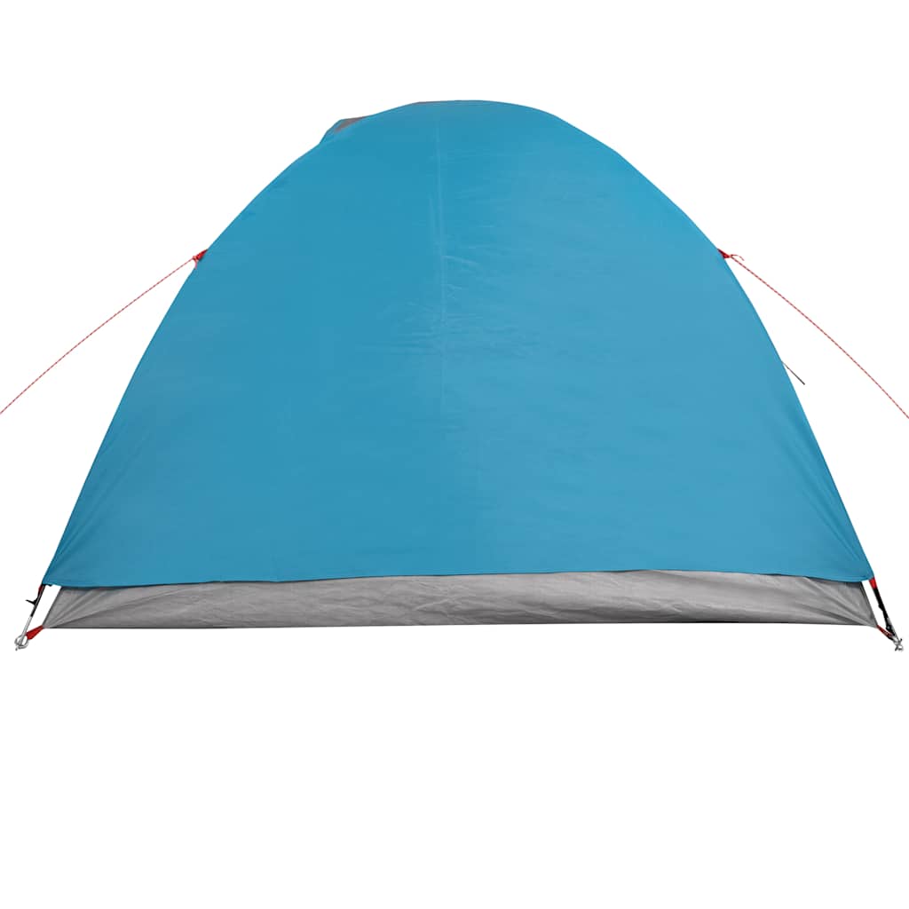 Camping Tent Dome 4-Person Blue Waterproof