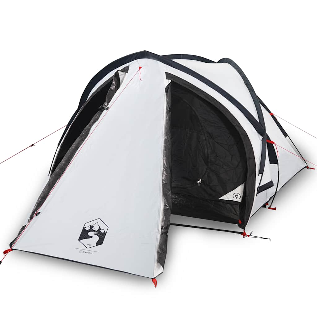 Camping Tent Dome 2-Person White Blackout Fabric Waterproof