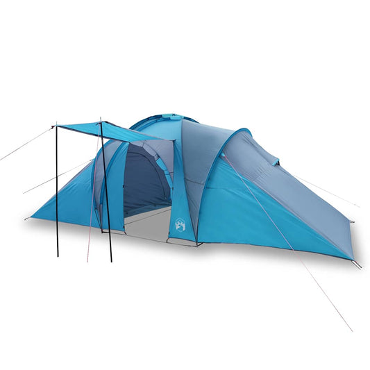 Family Tent Dome 6-Person Blue Waterproof