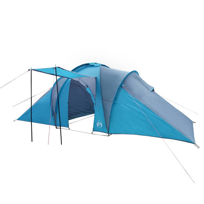 Family Tent Dome 6-Person Blue Waterproof