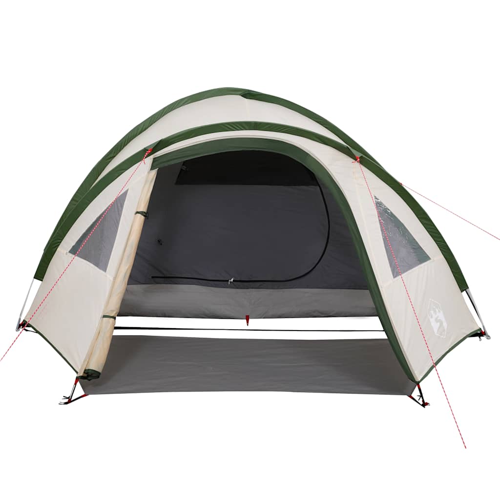 Camping Tent Dome 4-Person Green Waterproof