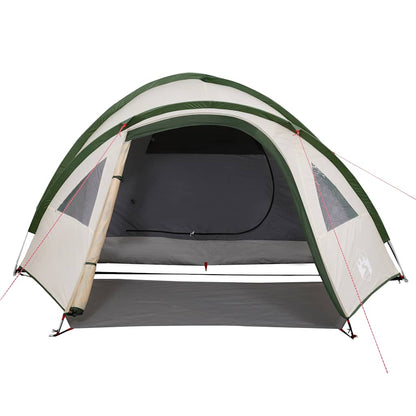Camping Tent Dome 4-Person Green Waterproof