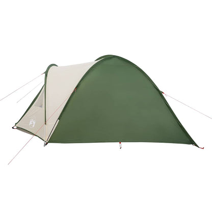 Camping Tent Dome 4-Person Green Waterproof