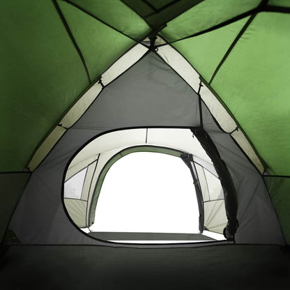Camping Tent Dome 4-Person Green Waterproof