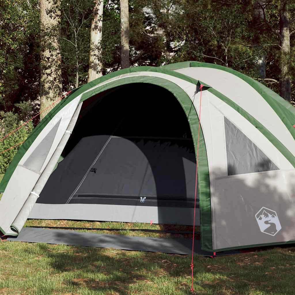 Camping Tent Dome 4-Person Green Waterproof