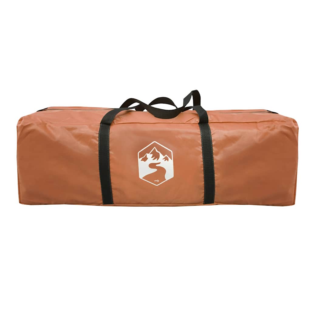 Family Tent Dome 6-Person Orange Waterproof
