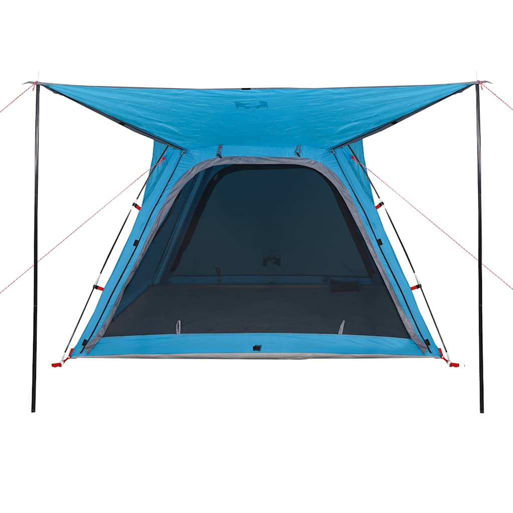 Camping Tent 4-Person Blue Quick Release Waterproof