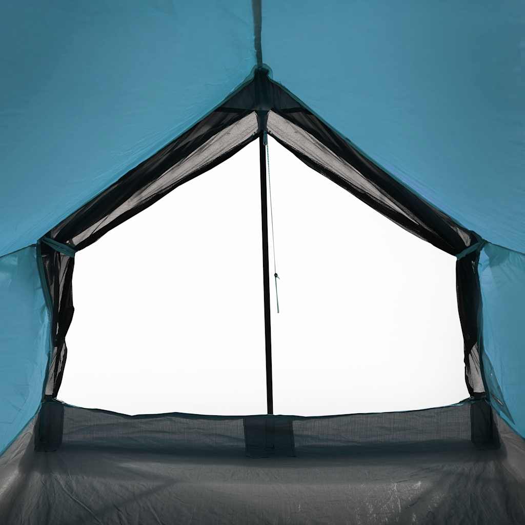 Camping Tent 2-Person Blue Waterproof
