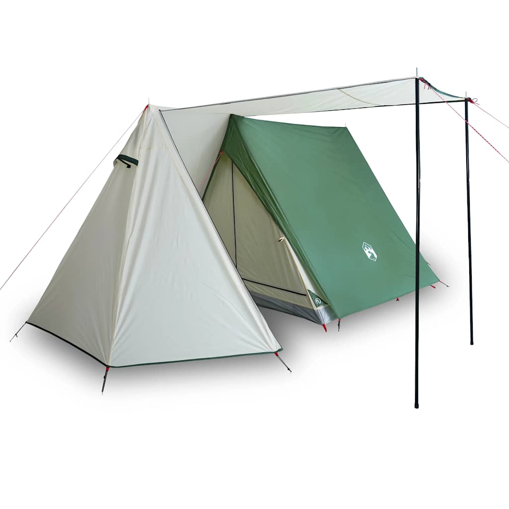 Camping Tent 3-Person Green Waterproof