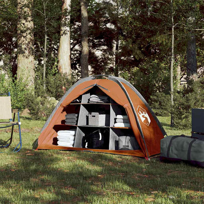 Storage Tent 9 Compartments Grey and Orange Waterproof