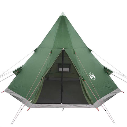Camping Tent Tipi 4-Person Green Waterproof
