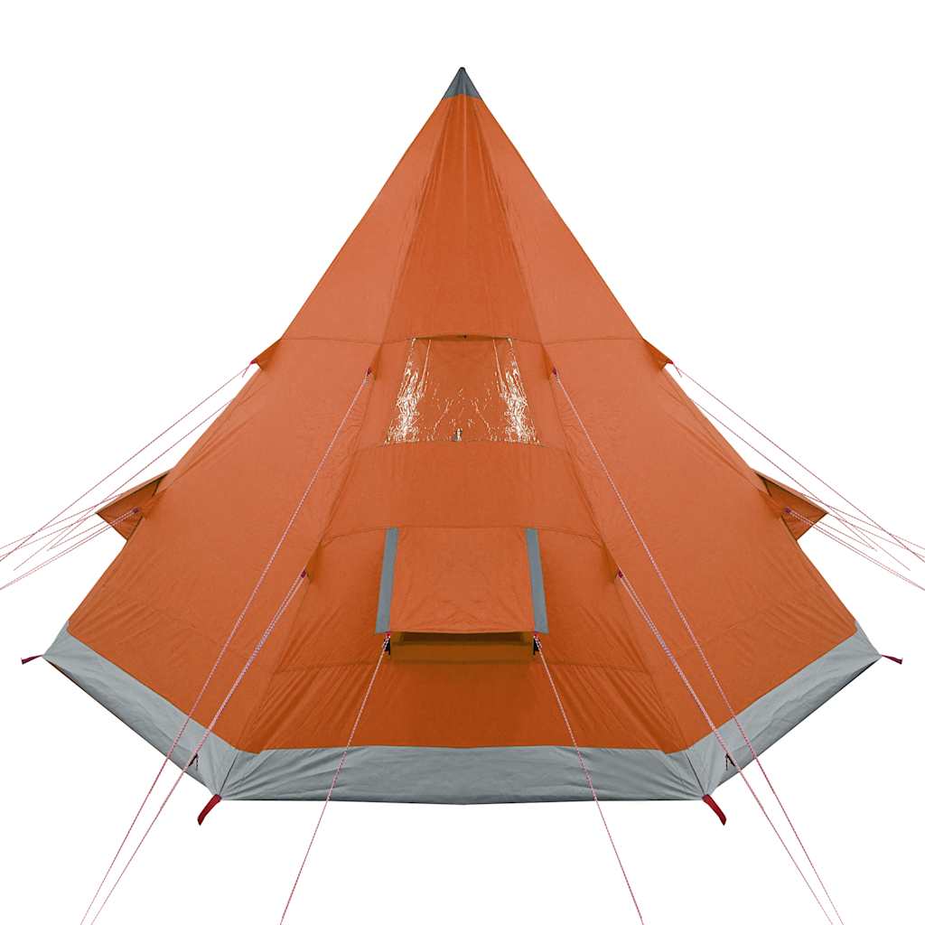 Camping Tent Tipi 4-Person Orange Waterproof