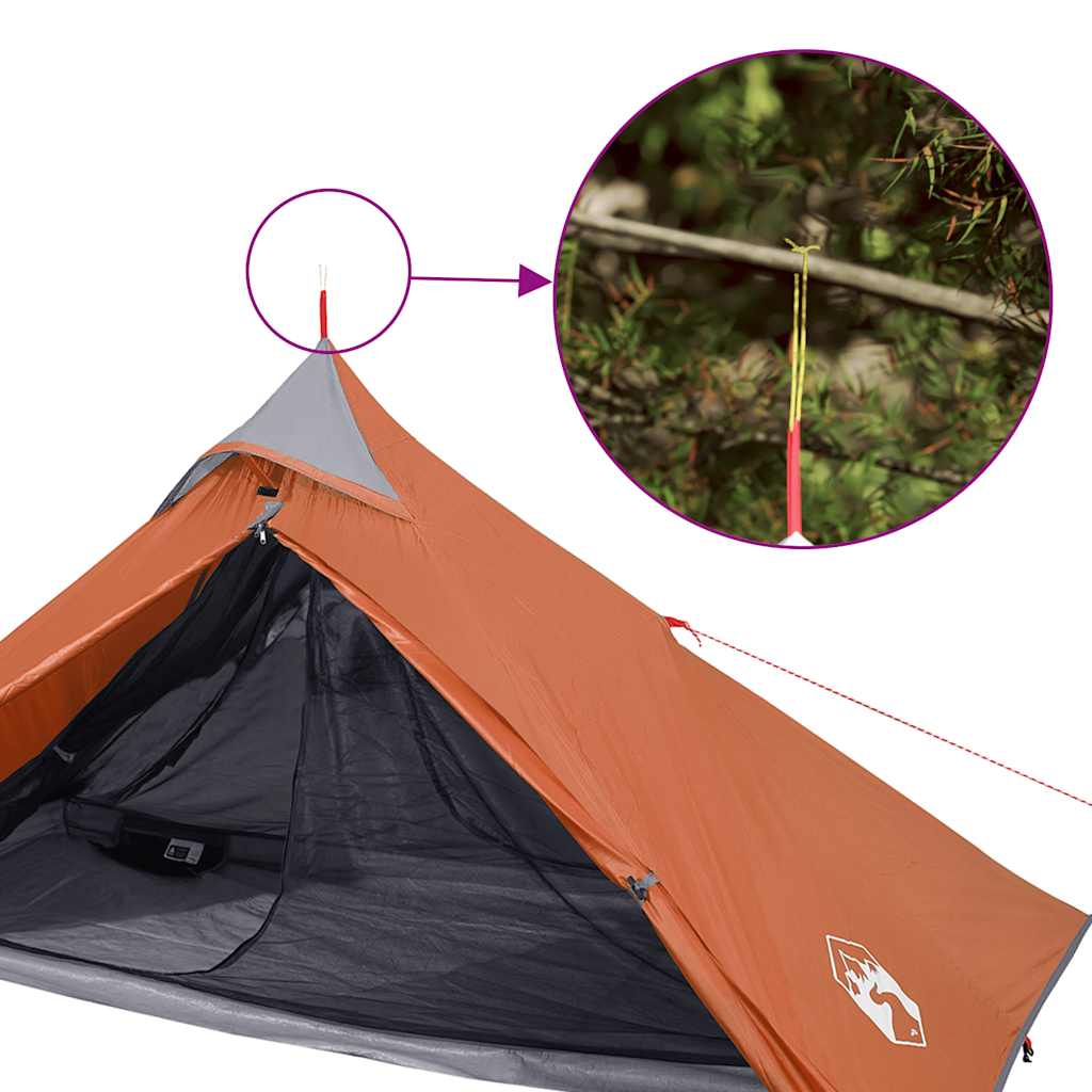 Hanging Tent Tipi 1-Person Orange Waterproof