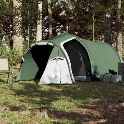 Camping Tent Tunnel 2-Person Green Waterproof