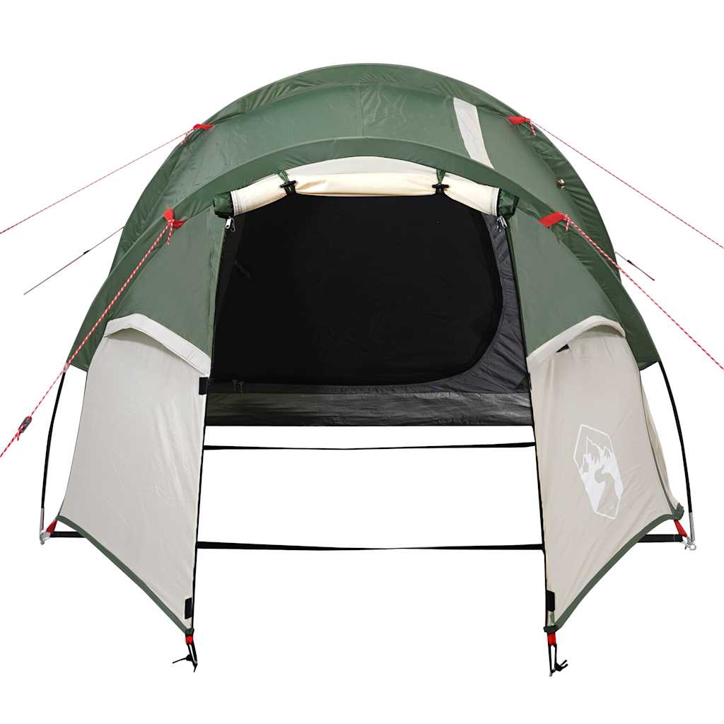 Camping Tent Tunnel 3-Person Green Waterproof