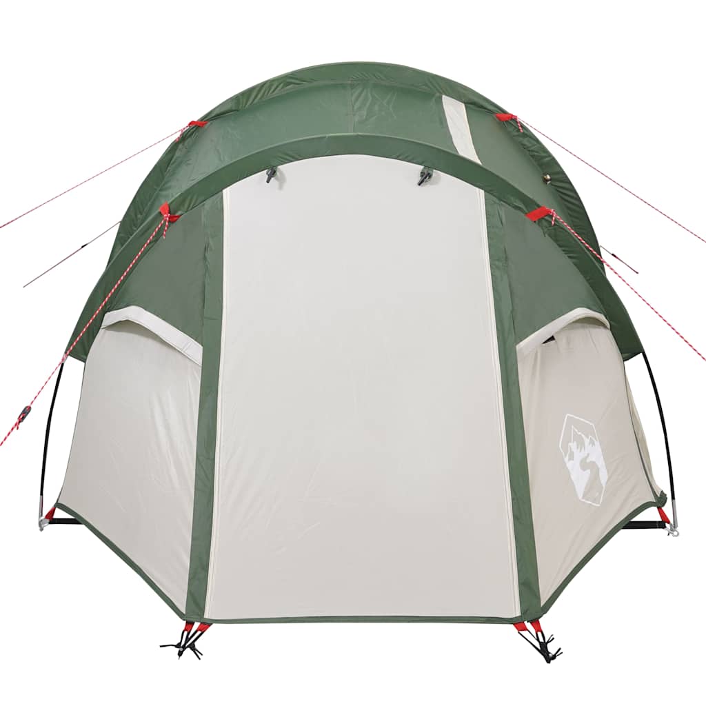 Camping Tent Tunnel 3-Person Green Waterproof