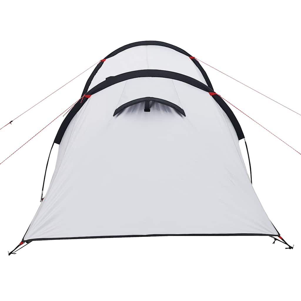 Camping Tent Tunnel 3-Person White Blackout Fabric Waterproof