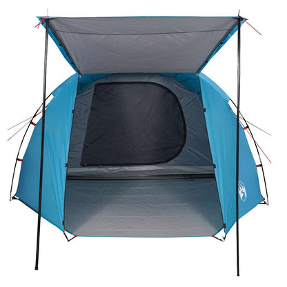 Camping Tent Tunnel 4-Person Blue Waterproof