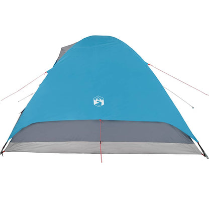 Camping Tent Dome 6-Person Blue Waterproof