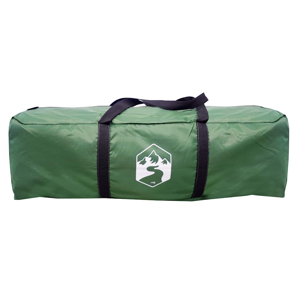 Camping Tent with Porch 4-Person Green Waterproof