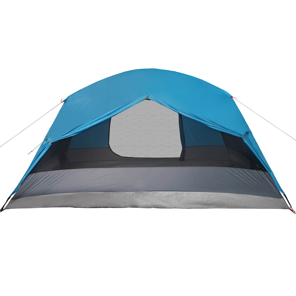 Camping Tent with Porch 4-Person Blue Waterproof
