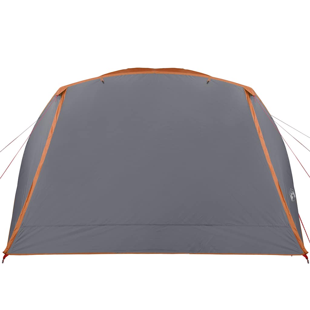Family Tent with Porch 6-Person Orange Waterproof