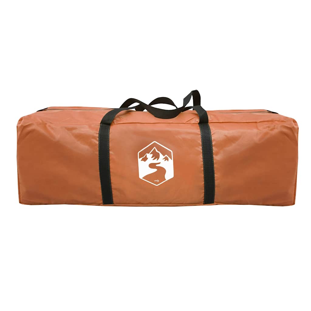 Camping Tent Tipi 7-Person Orange Waterproof