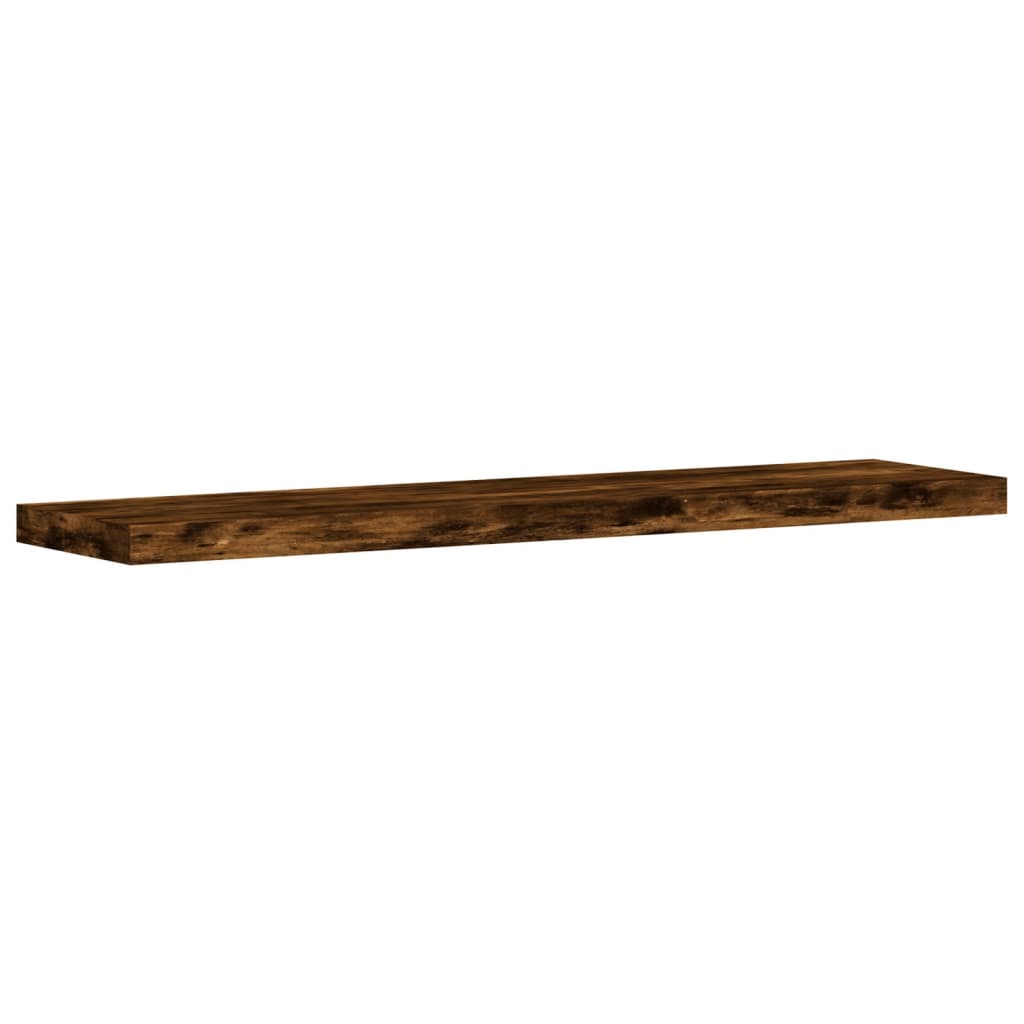 Wall Shelves 4 pcs Smoked Oak 40x10x1.5 cm Engineered Wood