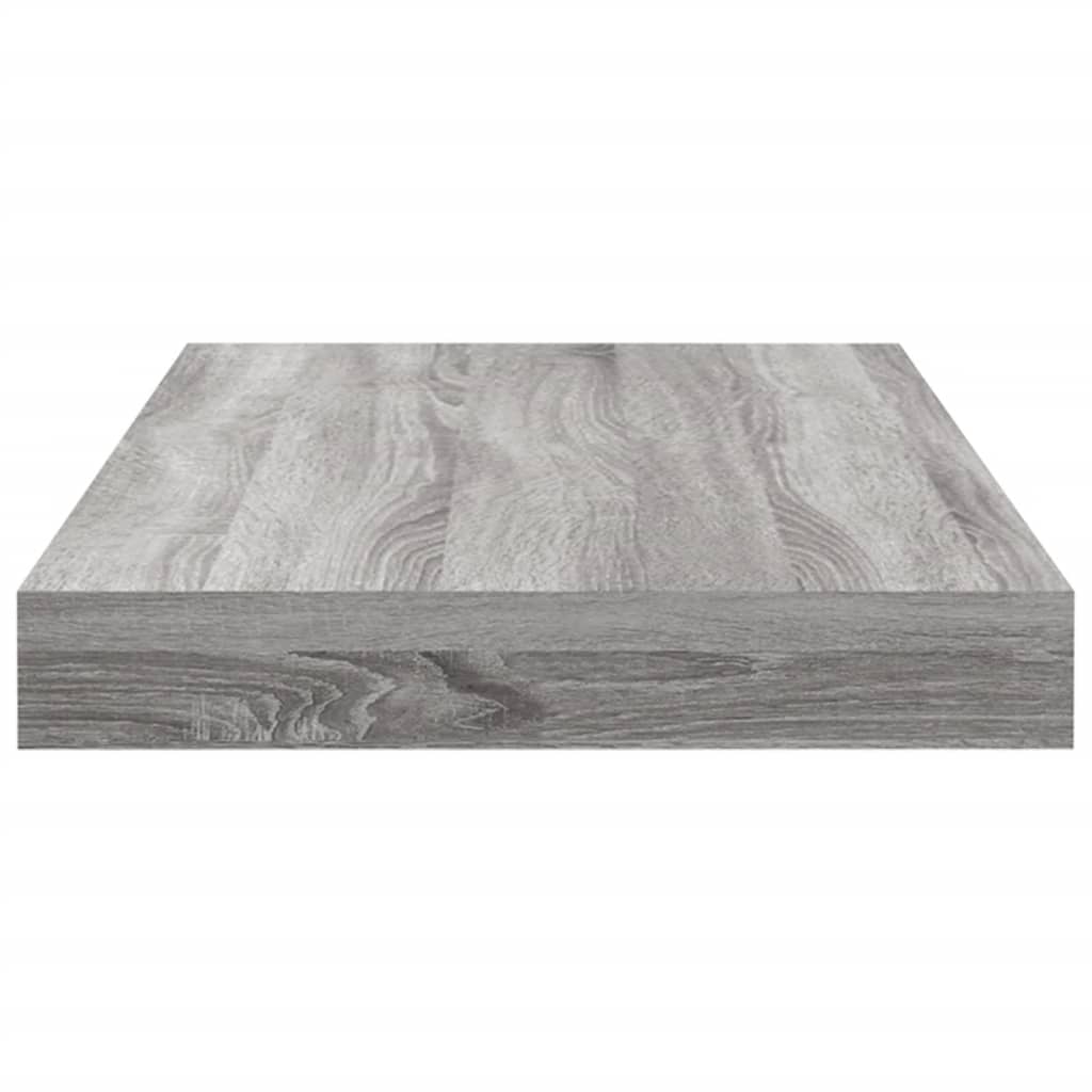 Wall Shelves 4 pcs Grey Sonoma 40x10x1.5 cm Engineered Wood