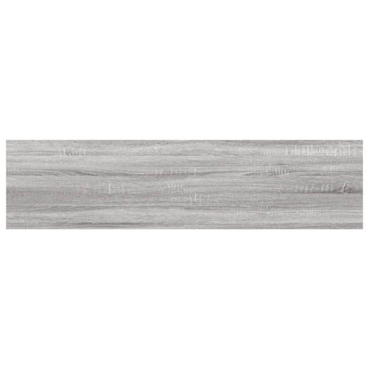 Wall Shelves 4 pcs Grey Sonoma 40x10x1.5 cm Engineered Wood