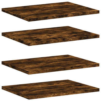Wall Shelves 4 pcs Smoked Oak 40x30x1.5 cm Engineered Wood