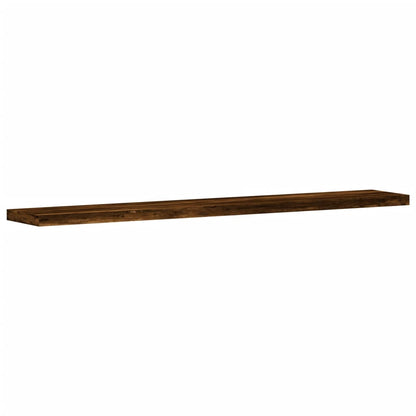 Wall Shelves 4 pcs Smoked Oak 60x10x1.5 cm Engineered Wood