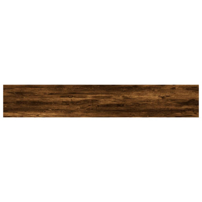 Wall Shelves 4 pcs Smoked Oak 60x10x1.5 cm Engineered Wood