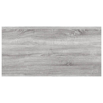 Wall Shelves 4 pcs Grey Sonoma 60x20x1,5 cm Engineered Wood
