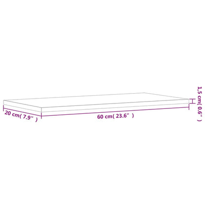 Wall Shelves 4 pcs Grey Sonoma 60x20x1,5 cm Engineered Wood