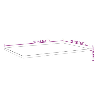 Wall Shelves 4 pcs Smoked Oak 60x40x1,5 cm Engineered Wood