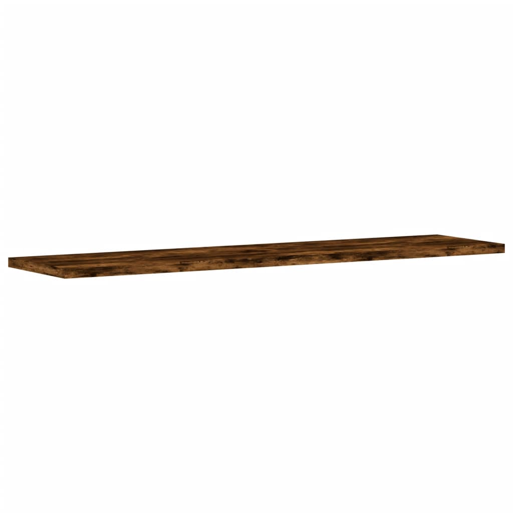 Wall Shelves 4 pcs Smoked Oak 80x20x1.5 cm Engineered Wood