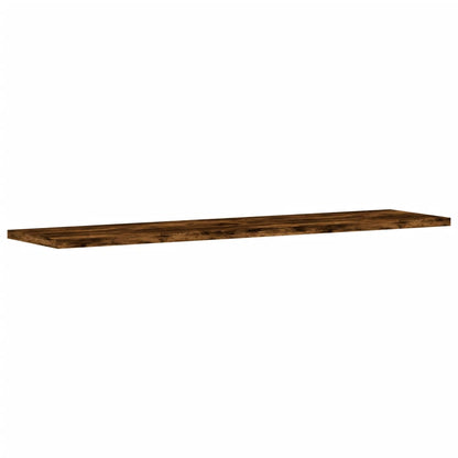 Wall Shelves 4 pcs Smoked Oak 80x20x1.5 cm Engineered Wood