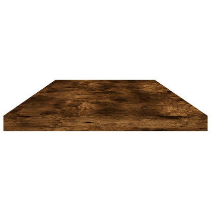 Wall Shelves 4 pcs Smoked Oak 80x20x1.5 cm Engineered Wood