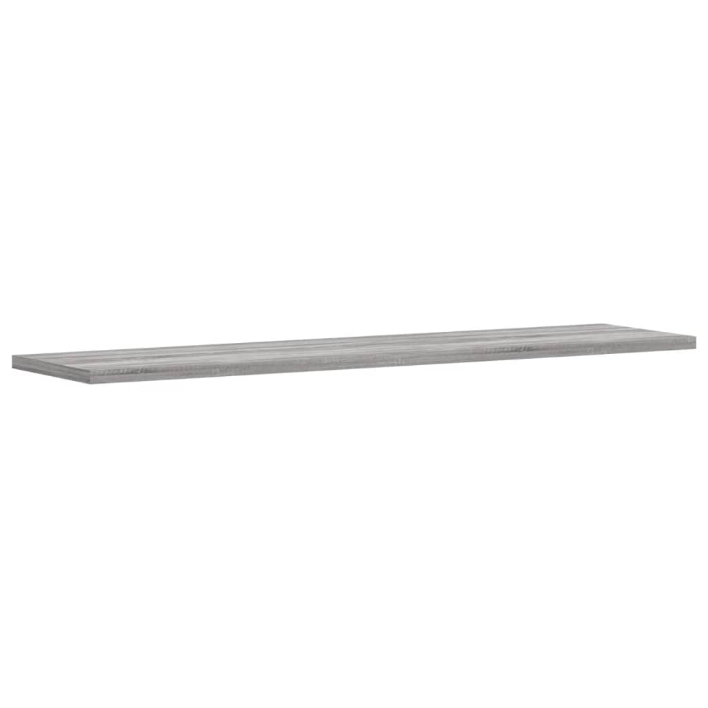 Wall Shelves 4 pcs Grey Sonoma 80x20x1.5 cm Engineered Wood